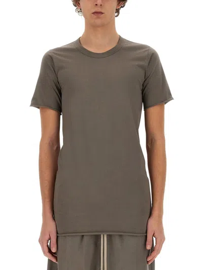 Rick Owens Basic T-shirt In Beige