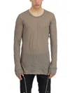 Rick Owens Basic T-shirt Ls T Dust