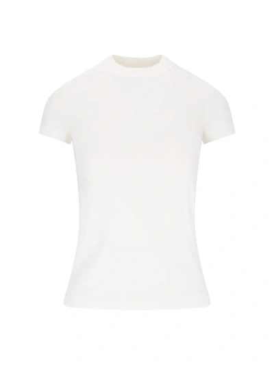 Rick Owens Basic T-shirt In White