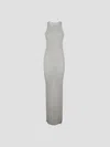 Rick Owens Basic Tank Gown In Gray