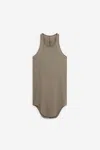 Rick Owens Basic Tank Topwear In Brown
