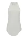 Rick Owens Sleevelss Ribbed Tank Top In White