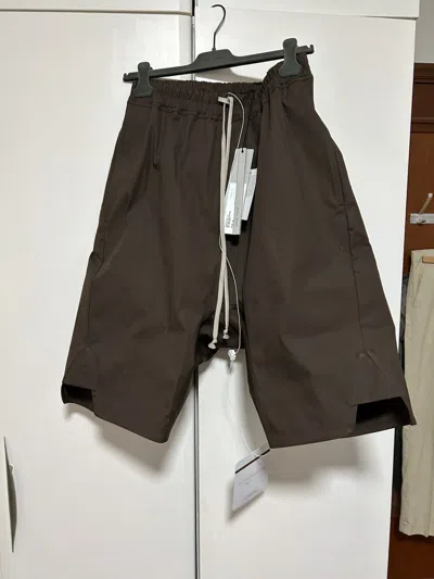 Pre-owned Rick Owens Basket Swinger Shorts In Brown