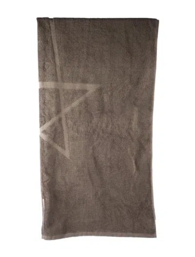 Pre-owned Rick Owens Bath Towel W/ Tags In Gray