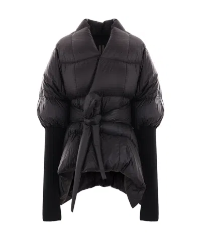 Rick Owens Batwing Duvet Jacket In Black