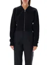Rick Owens Batwing Klaus Zip Cardigan In Black