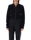 Rick Owens Batwing Klaus Zip Cardigan In Black
