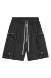 Rick Owens Bauhaus Bela Drawstring Cargo Shorts