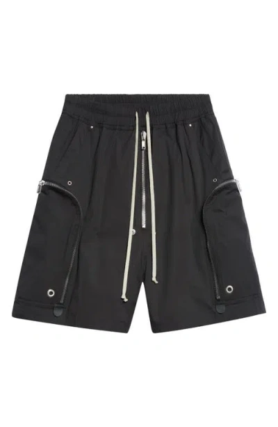 Rick Owens Bauhaus Bela Drawstring Cargo Shorts