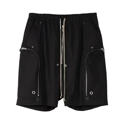 Pre-owned Rick Owens Bauhaus Bela Poplin Shorts 'black' | Men's Size 52