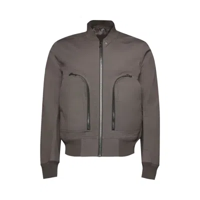Pre-owned Rick Owens Bauhaus Bomber Jacket 'dust' | Grey | Men's Size 46
