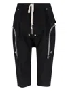 Rick Owens Trousers Stretch Cotton Elastic Waistband In Black