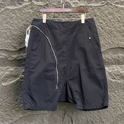 Pre-owned Rick Owens Bauhaus Cargo Shorts In Black