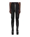 Rick Owens Bauhaus-inspired Cargo Pants With Elastic Waistband In Black