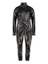 Rick Owens Coated Fabric Jumpsuit In Black