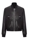 Rick Owens Bauhaus Flicht Jacket In Black