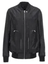 Rick Owens Bauhaus Flight Casual Jackets And Parka Black In Black