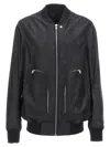Rick Owens Bauhaus Flight Casual Jackets And Parka Black
