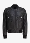 Rick Owens Bauhaus Flight Bomber Jacket In Black