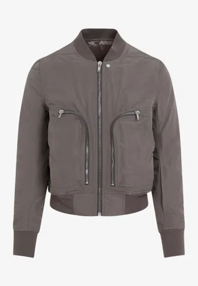 Rick Owens Bauhaus Bomber Jacket In Grey