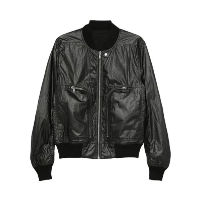 Pre-owned Rick Owens Bauhaus Flight Jacket 'black' | Men's Size 48