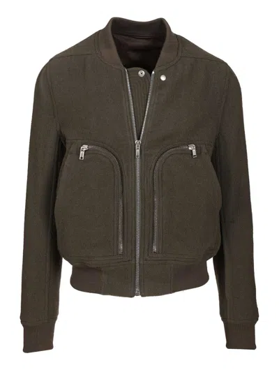 Rick Owens Bauhaus Flight Jacket Jackets Green
