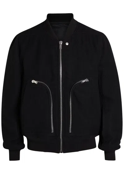 RICK OWENS RICK OWENS BAUHAUS FLIGHT WOOL BOMBER JACKET