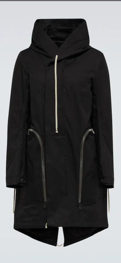 Pre-owned Rick Owens Bauhaus Parka. 48/m. $2790 In Black