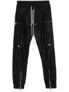 Rick Owens Bauhaus-inspired Cargo Pants With Elastic Waistband In Black