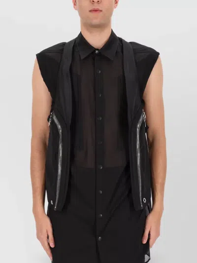 Rick Owens Bauhaus Vest In Black