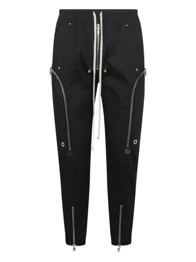 Rick Owens Bauhaus Zip-detail Trousers In Black