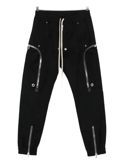 Rick Owens Bauhaus Zip-detail Trousers In Black