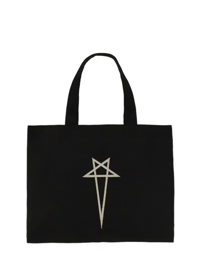 Rick Owens Beach Bag In Black