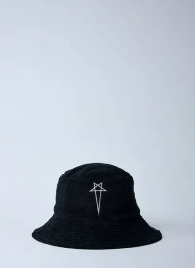 Rick Owens Beach Bucket Hat In Black