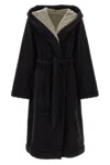 Rick Owens Beach Robe Towels Black In Black