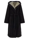 Rick Owens Beach Robe Bathrobe In Black