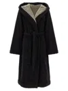 Rick Owens Beach Robe Towels Black In Black