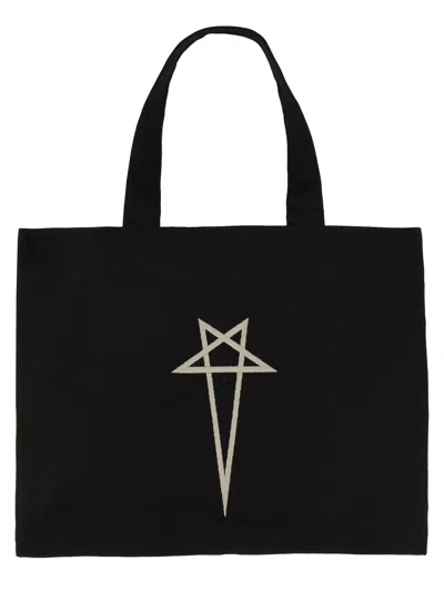Rick Owens Beach Tote Bag In Black