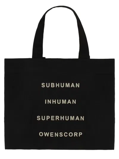 Rick Owens Beach Tote Bag In Black