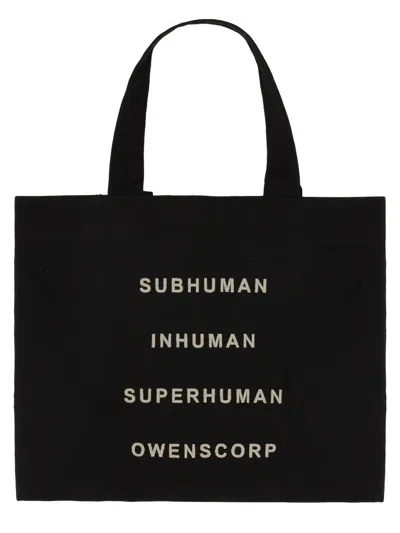 Rick Owens Beach Tote Bag In Black