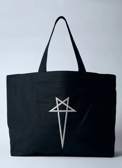 Rick Owens Beach Tote Bag In Black