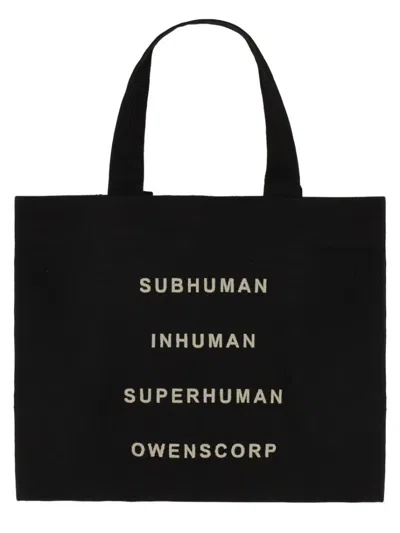 Rick Owens Beach Tote Bag In Black