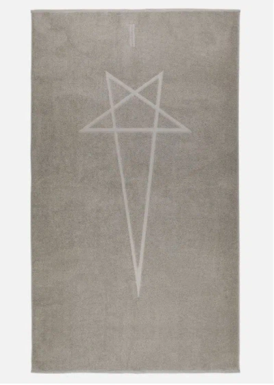 Rick Owens Beach Towel In Gray