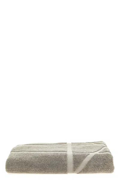 Rick Owens Beach Towel 'pentagram' In Gray