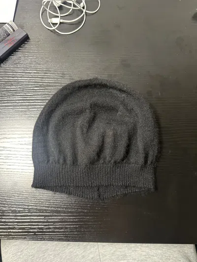 Pre-owned Rick Owens Beanie In Black