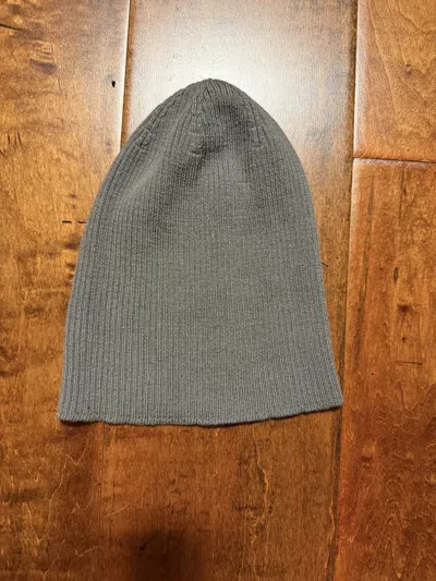 Pre-owned Rick Owens Beanie Hat Gray