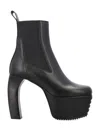 Rick Owens 125mm Leather Platform Boots In Black