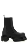 Rick Owens Chunky Sole Ankle Boots With Elastic Panels