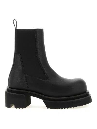 RICK OWENS BEATLE BOGUN ANKLE BOOTS