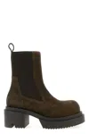 Rick Owens 'beatle Bogun' Ankle Boots In Brown